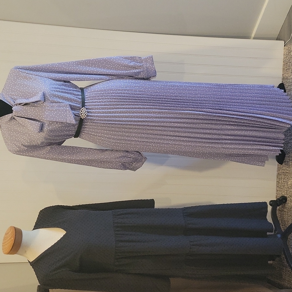 Purple Maxi Polka Dot Dress ‼️NO Belt‼️